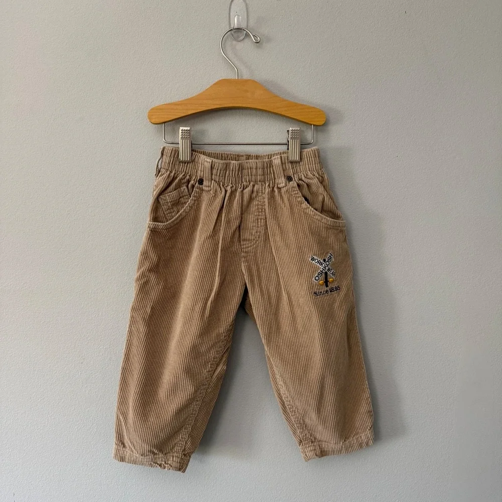 Vintage Boys OshKosh B'Gosh Workwear Corduroy Carpenter Pants 2T 90s
